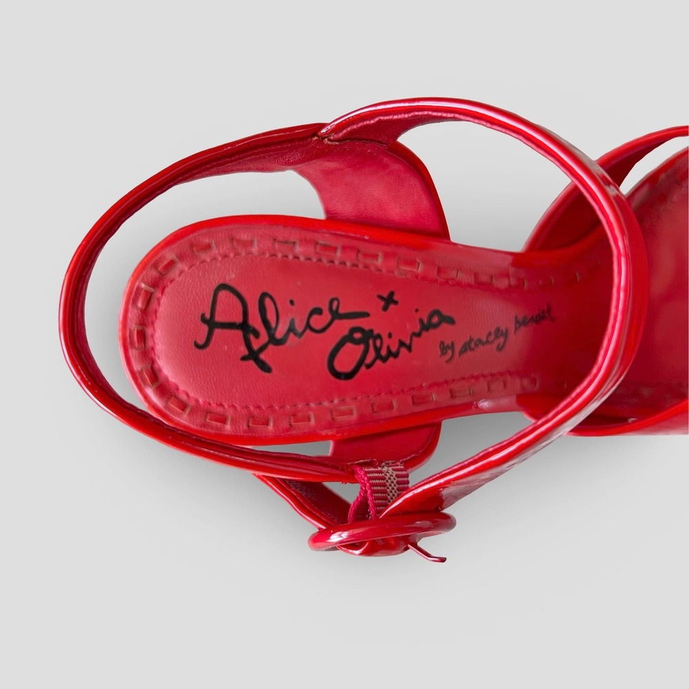 Alice + Olivia Juliet Patent Leather Platform Wedges - Picture 6 of 9